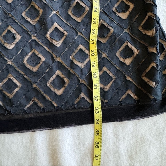 Lyndia Mini Black Fit and Flair Dress Puff-Sleeves Size 8 - Picture 10 of 12